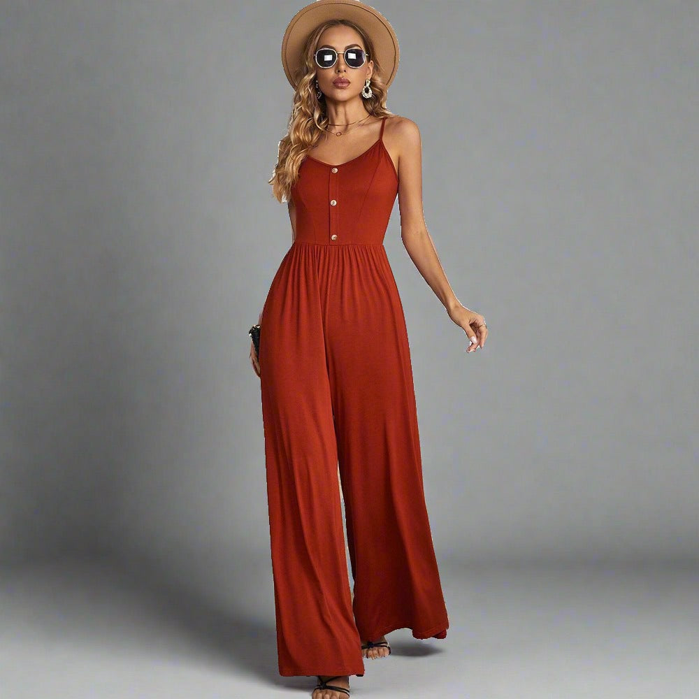 Cute + Elegant Spaghetti Strap Jumpsuit