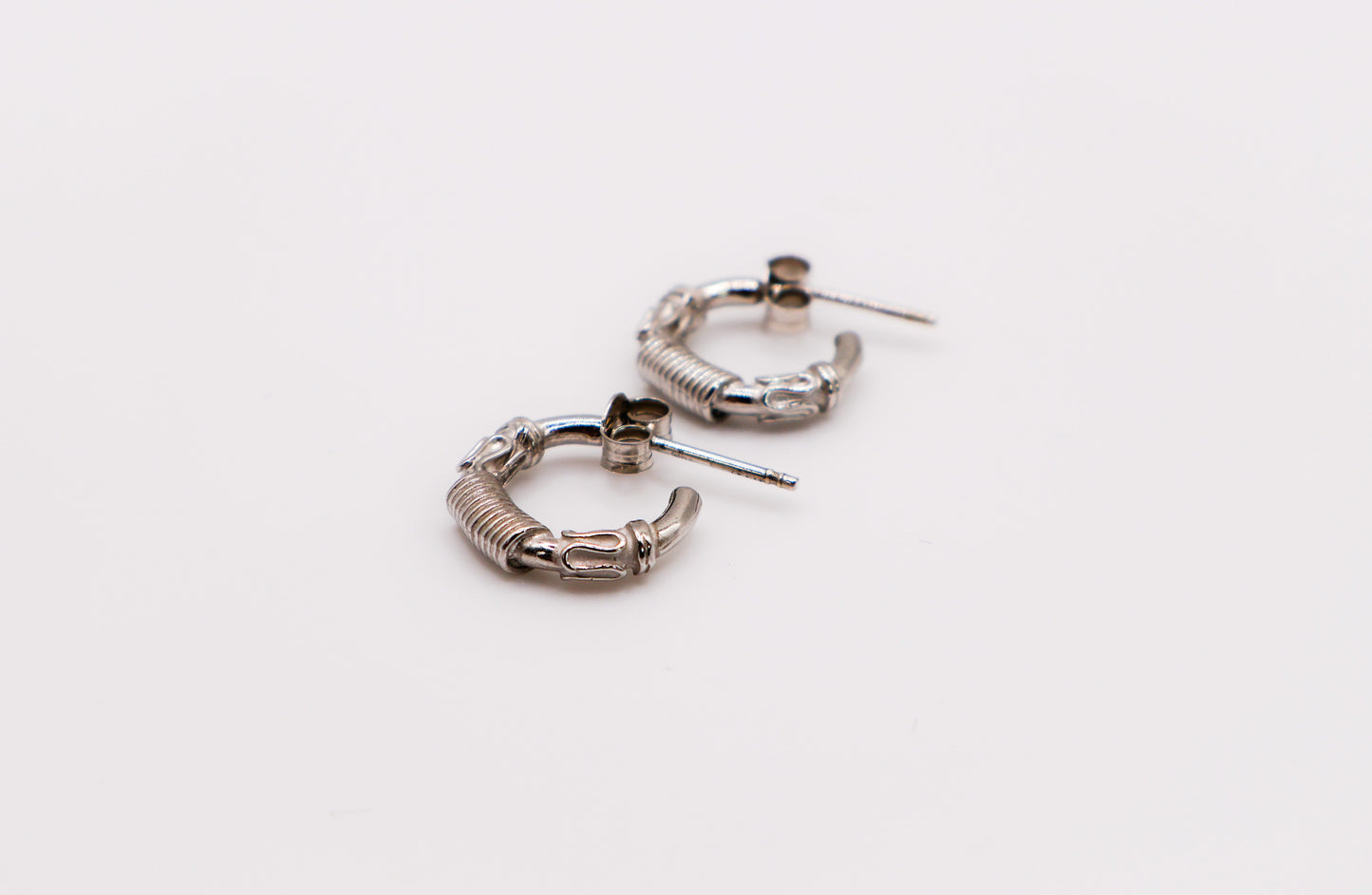 Italian Sterling Silver Petite Hoop Earrings-1