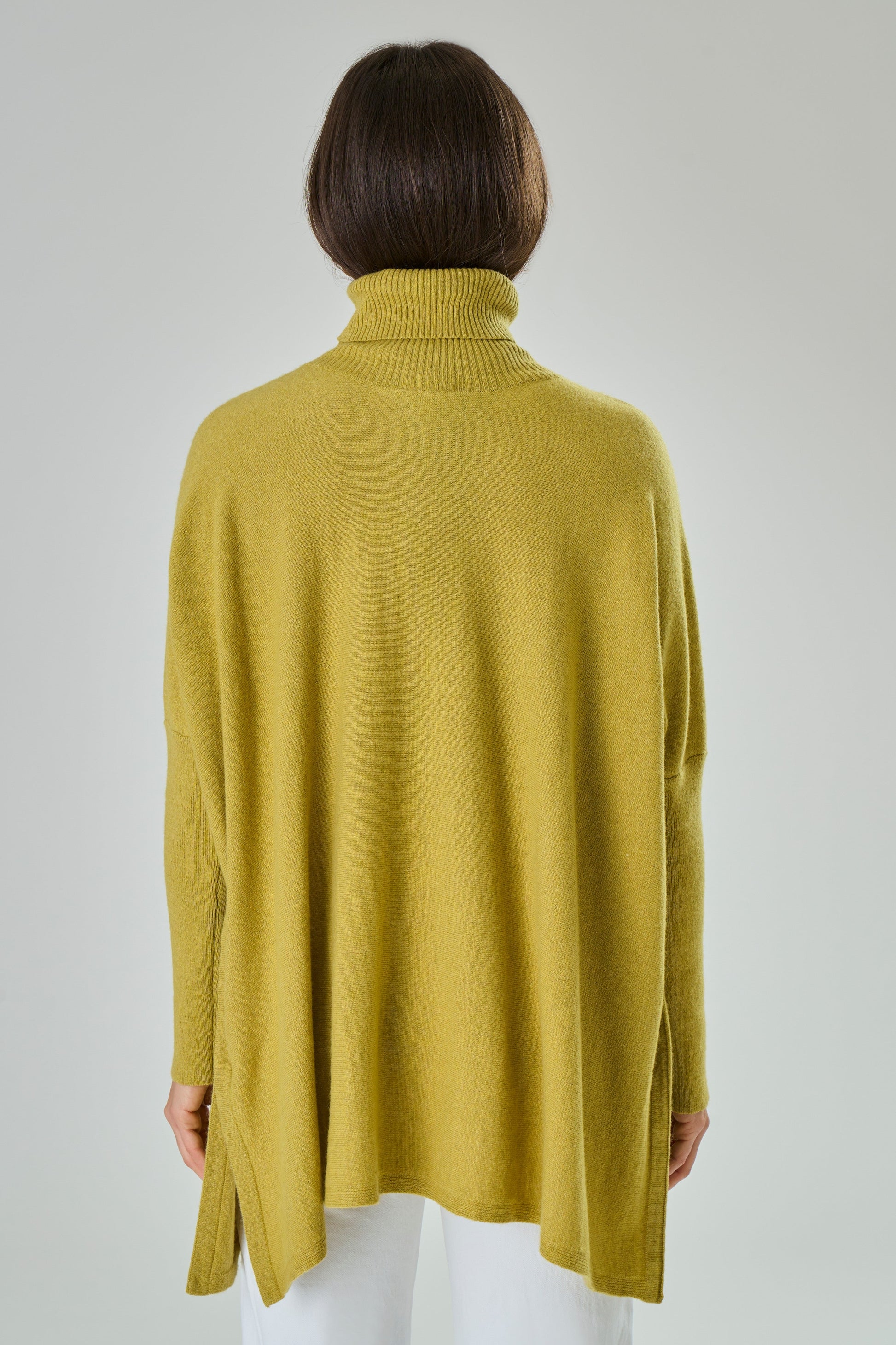 Maglione collo alto in misto cashmere - Amalia-3