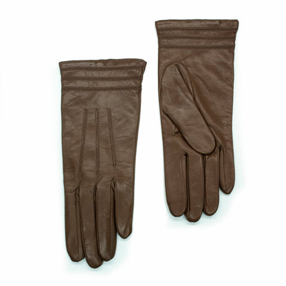 NAPPA LEATHER GLOVE WITH STITCH DETAIL AT CUFF-1