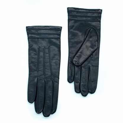 NAPPA LEATHER GLOVE WITH STITCH DETAIL AT CUFF-2