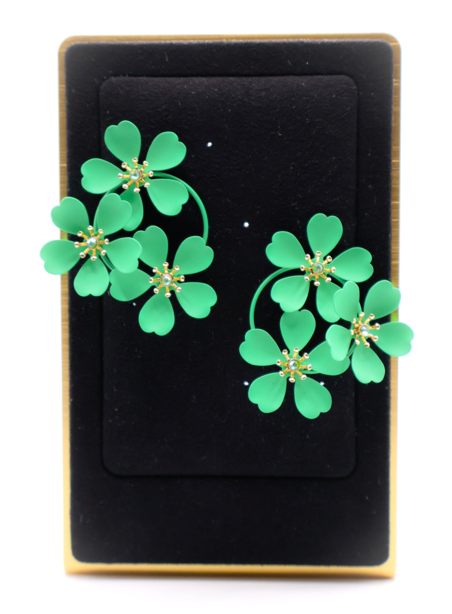 Green Blooms Earrings-3