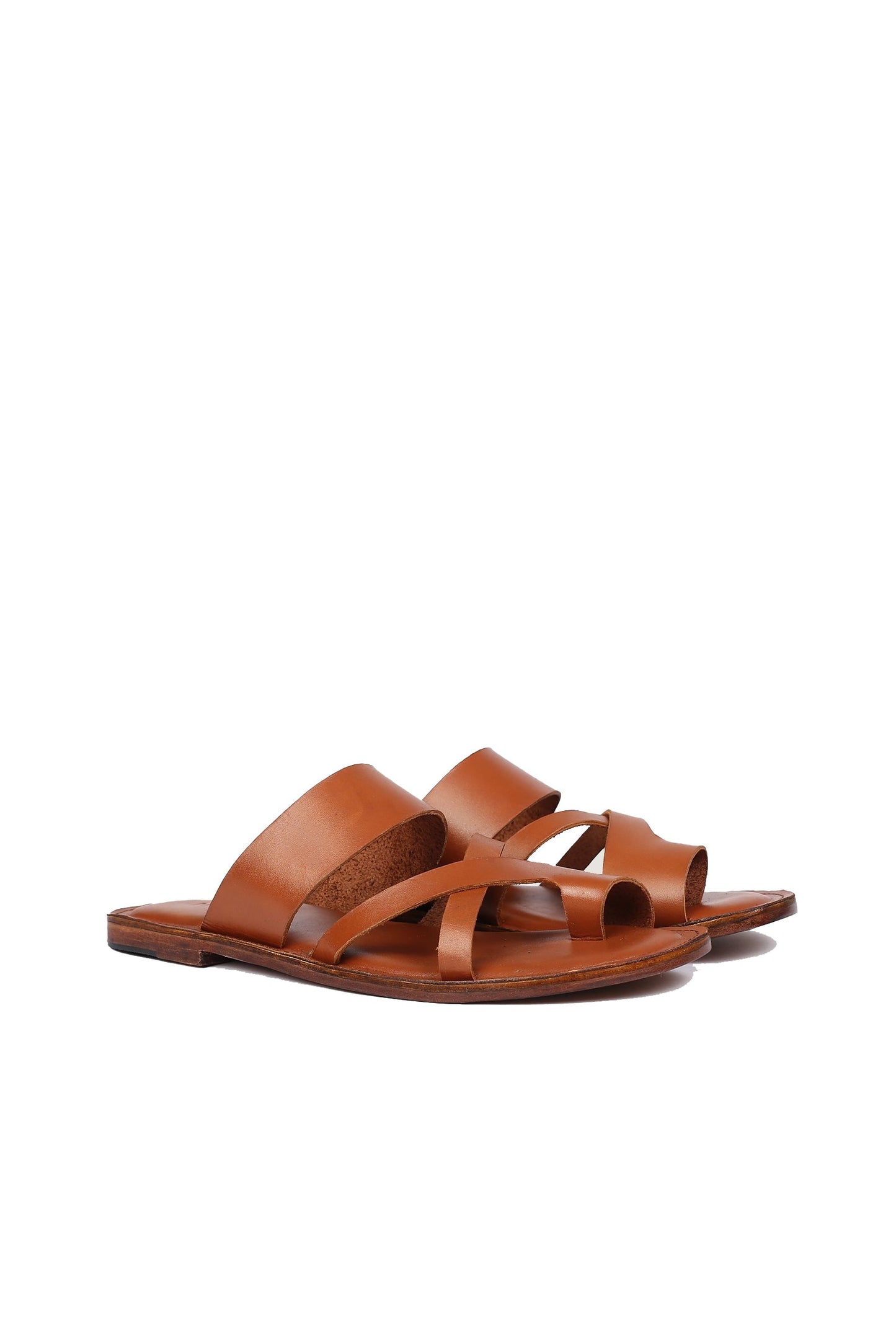 Grayson Men's Luxury Style Flip Flop Tan-3