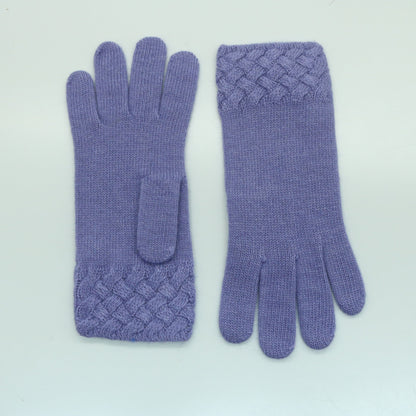 GLOVES IN BASKET WEAVE STITCH-1