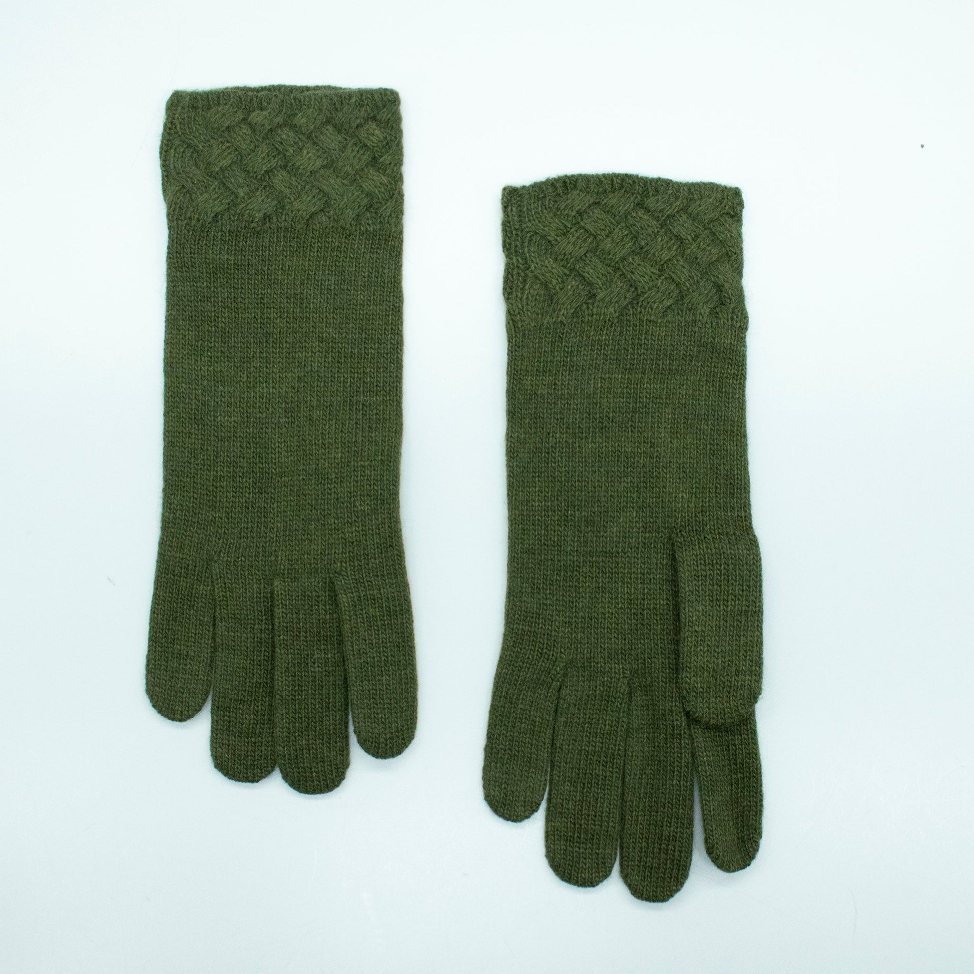 GLOVES IN BASKET WEAVE STITCH-6