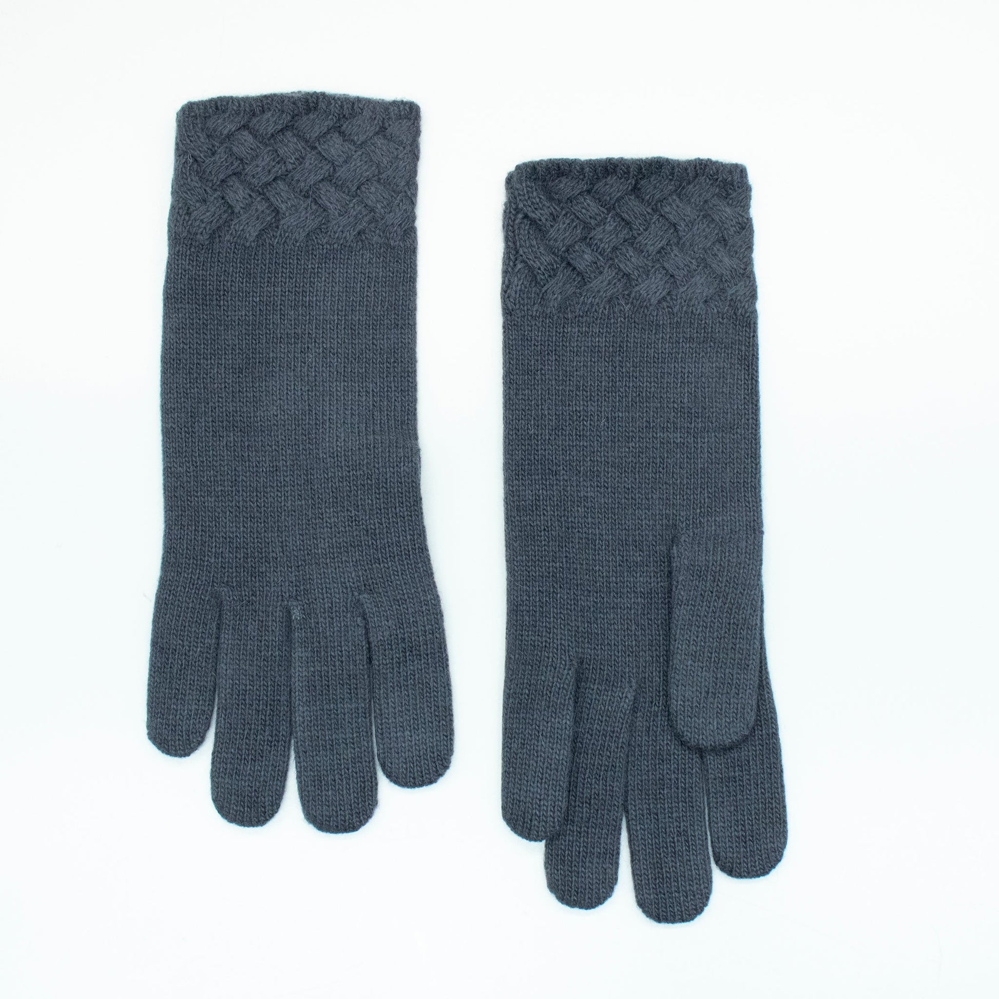 GLOVES IN BASKET WEAVE STITCH-8