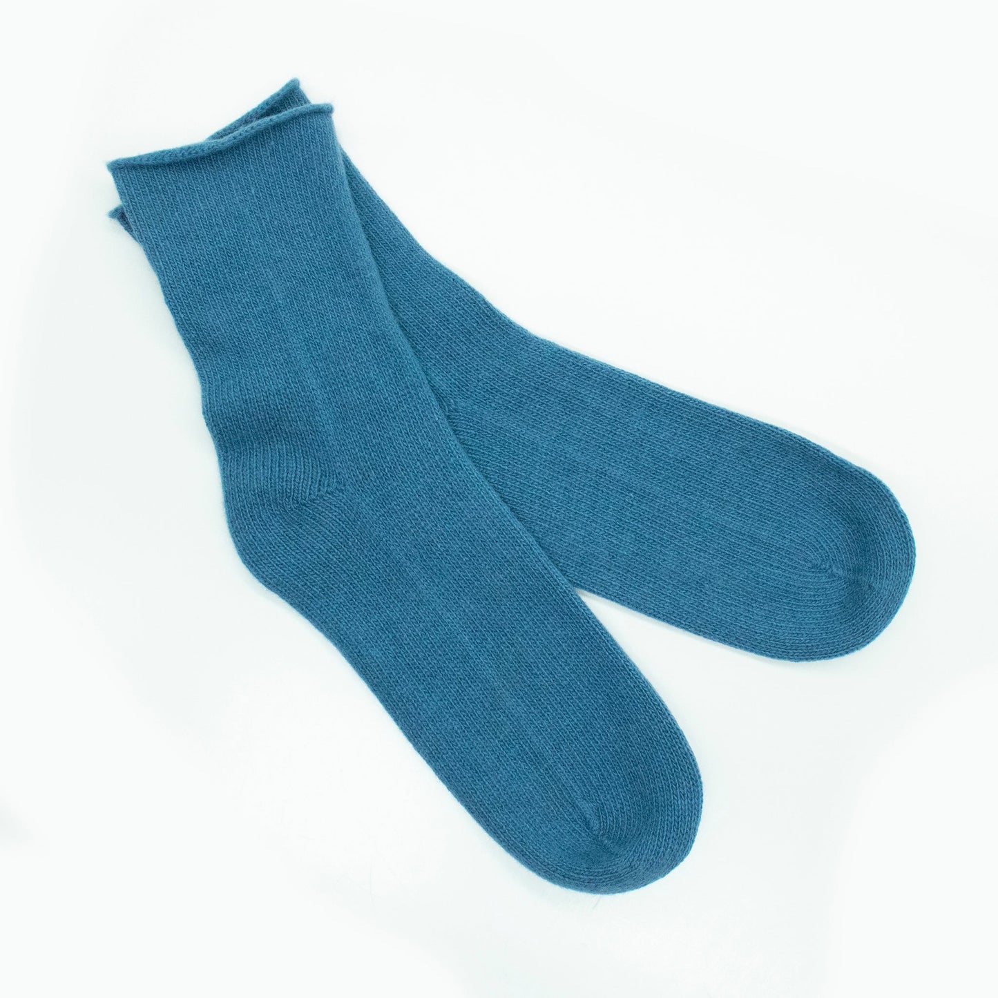 CASHMERE SOCKS WITH ROLLED UP EDGE-2