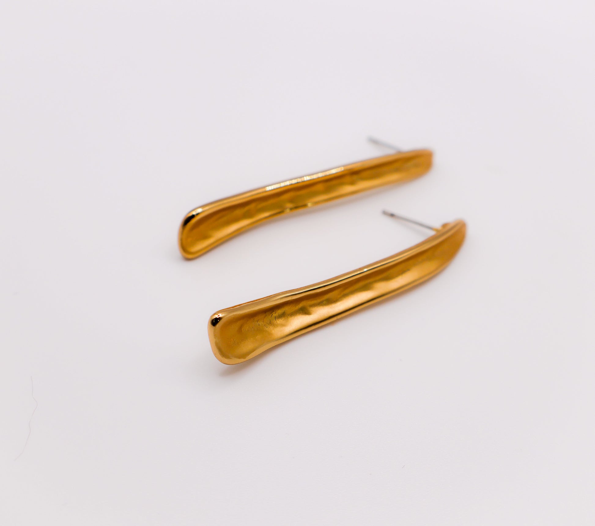 Gilded Bar Elegance Stud Earrings-1