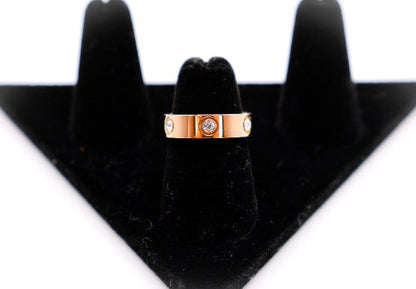 Radiant Rose Gold Gem Ring-1