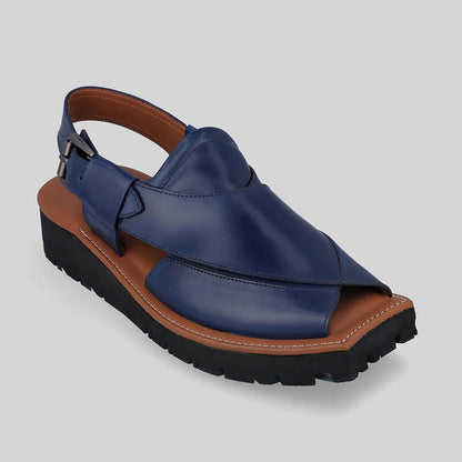 Mikaal C2R Mens Cowhide Rugged Leather Sandals Peshawari Chappal-1