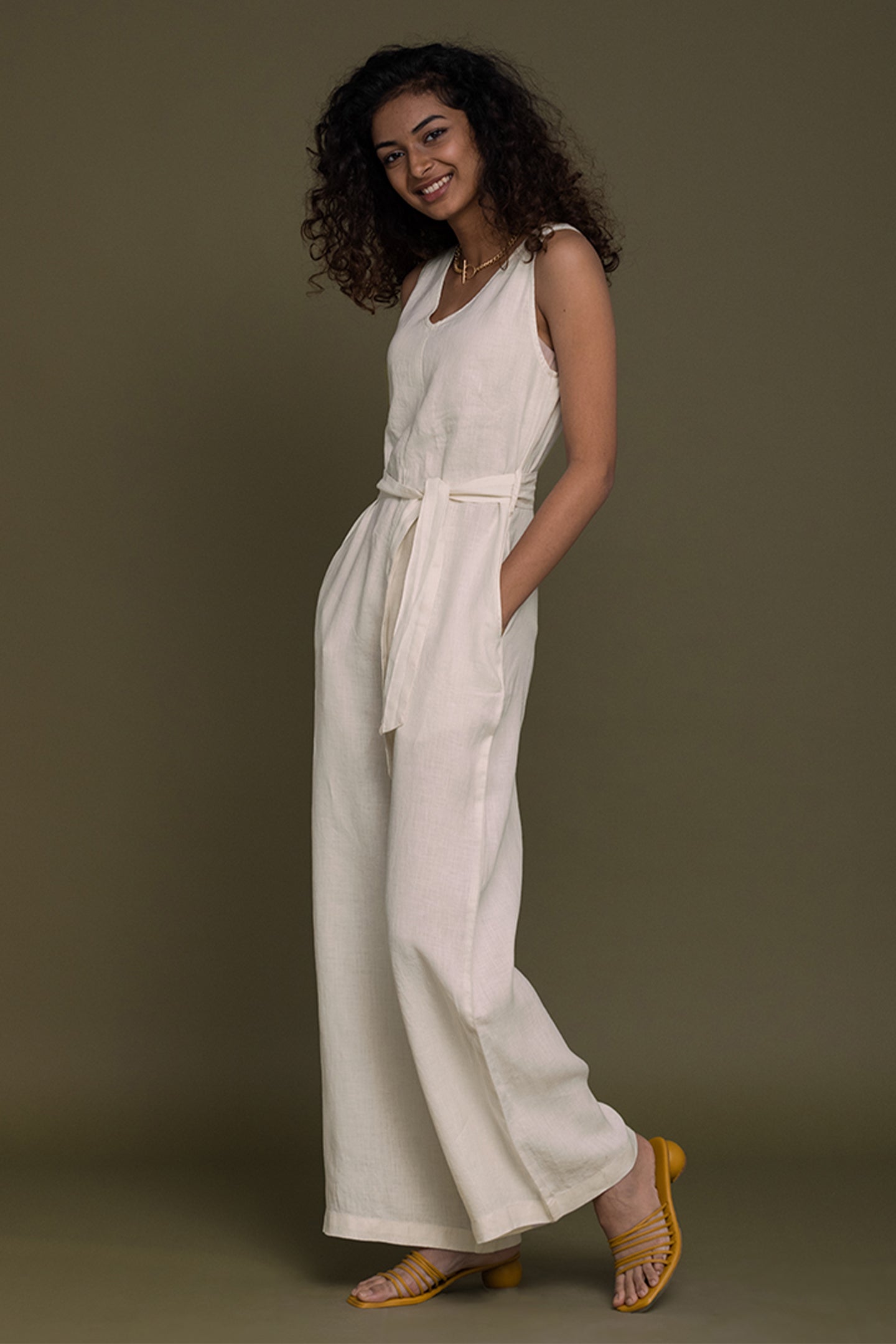 Breakfast in Bed Jumpsuit in Off-white-2