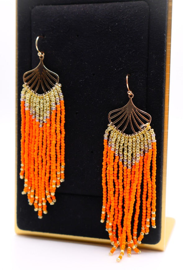 Golden Leaves Earrings-1