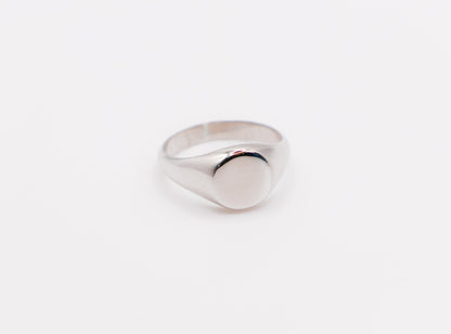 Italian Oval Silver Ring-0