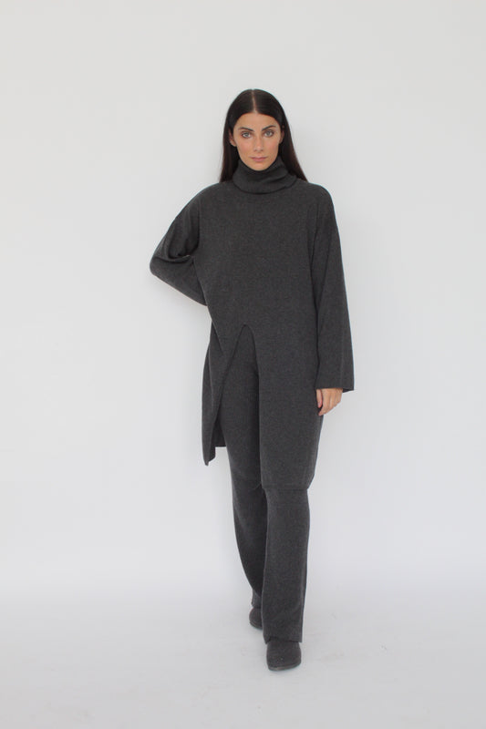 Pantalone in maglia in misto Cashmere - Angela-0