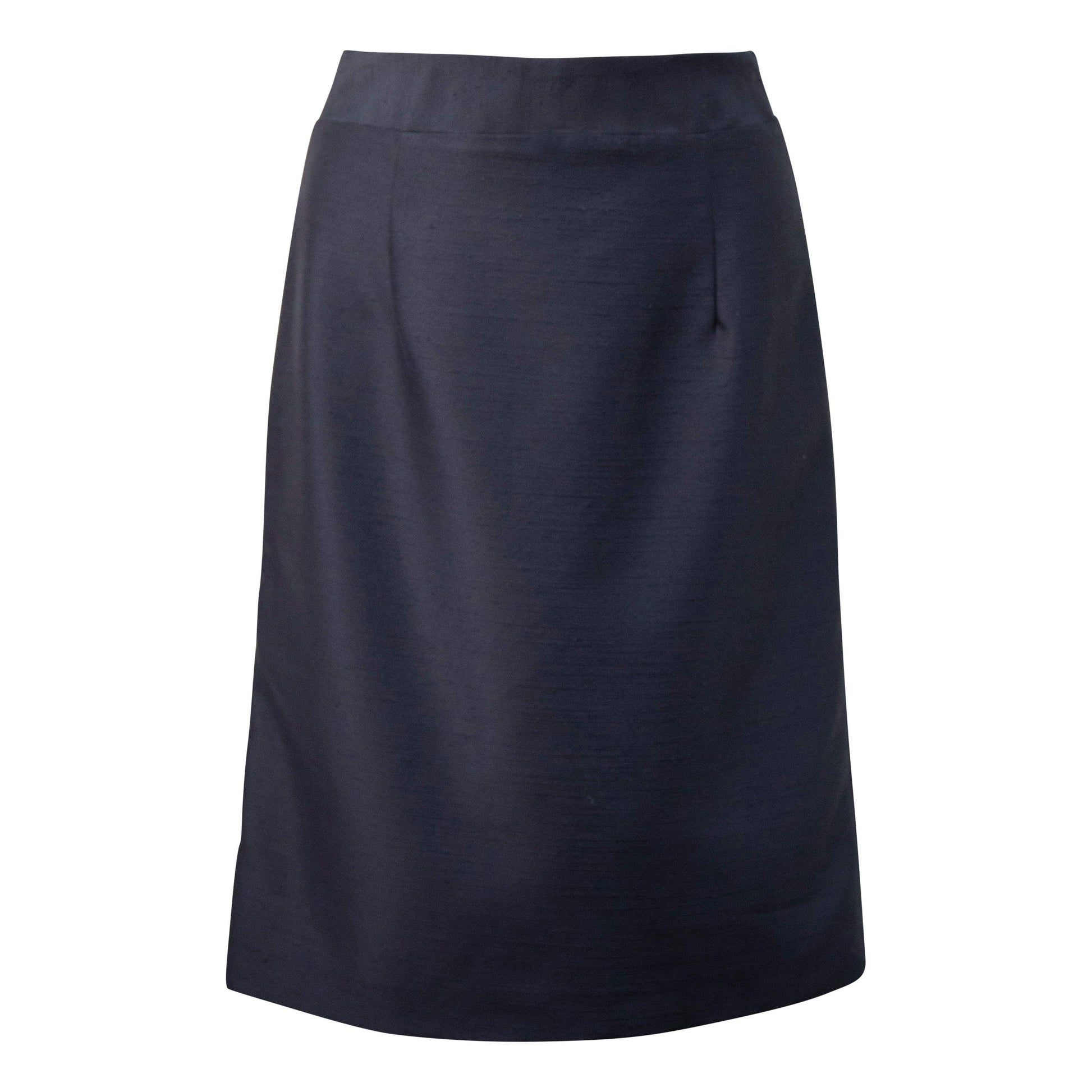 Luxe Straight Mini Skirts In Black-4