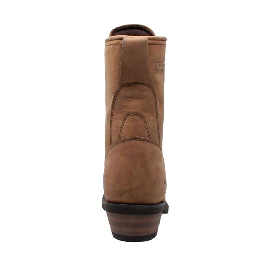 Men's 9" Tan Packer Leather Boots-2