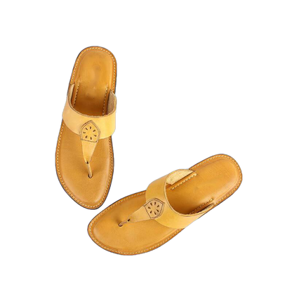 Evelyn Flat Leather Women Slippers-2