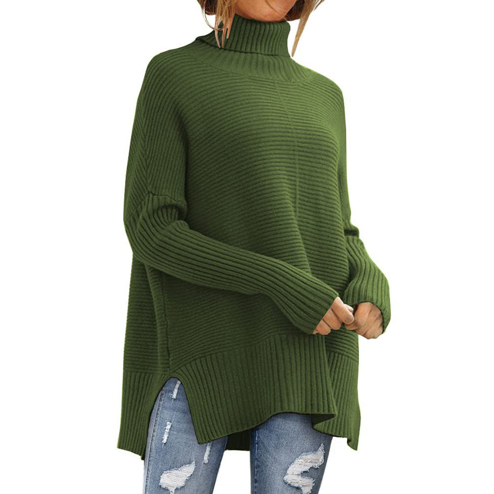 High Collar Long Sweater
