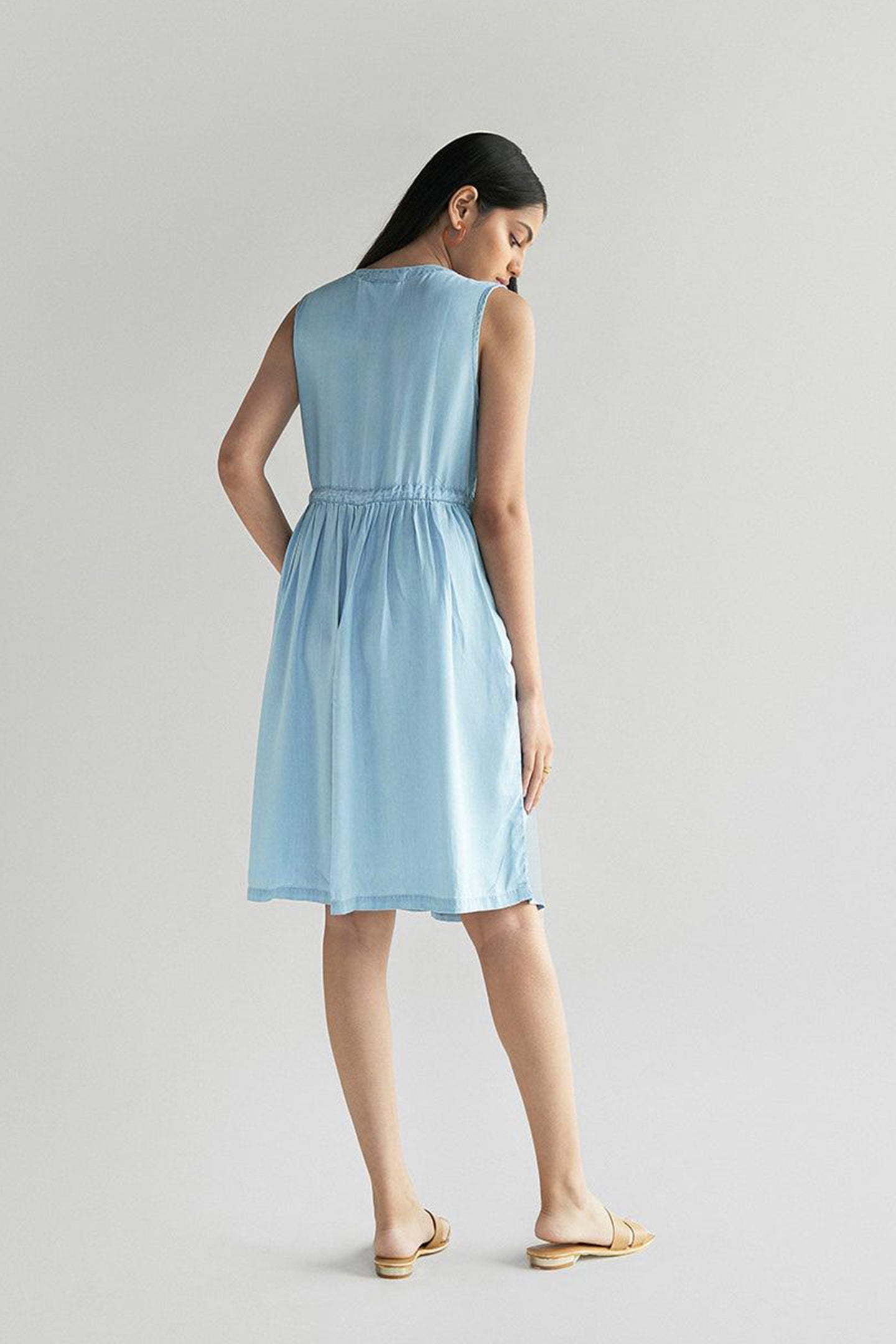 Pina Colada Dress in Ocean Blue-1