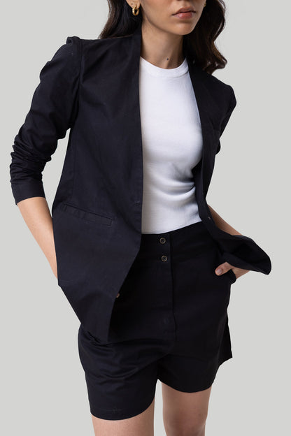 Summer Heat Blazer in Black-2