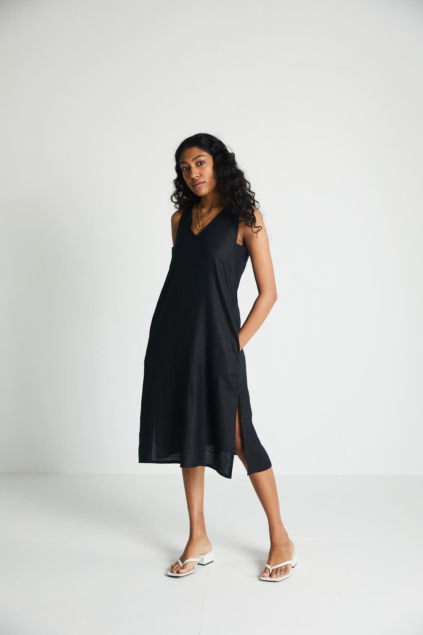 The Hemp Noir Dress-4