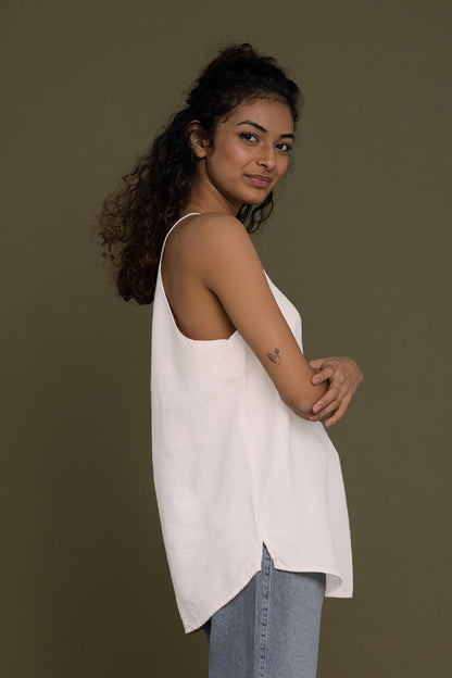 The Endless Sunday Top in White-1