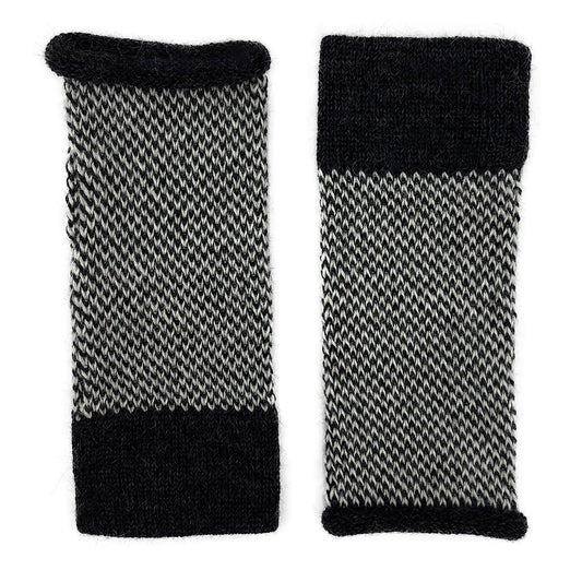 Midnight Interwoven Alpaca Gloves-0