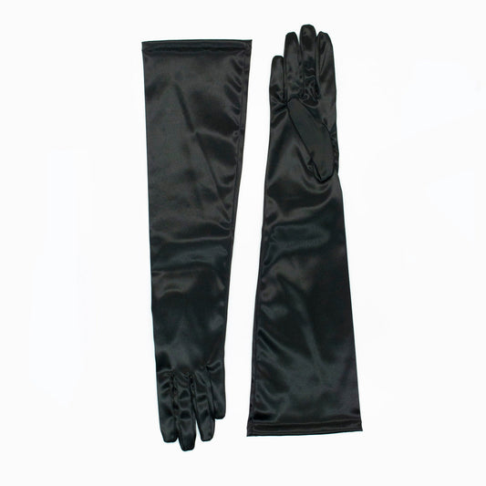 OPERA LENGTH SATIN GLOVES-0