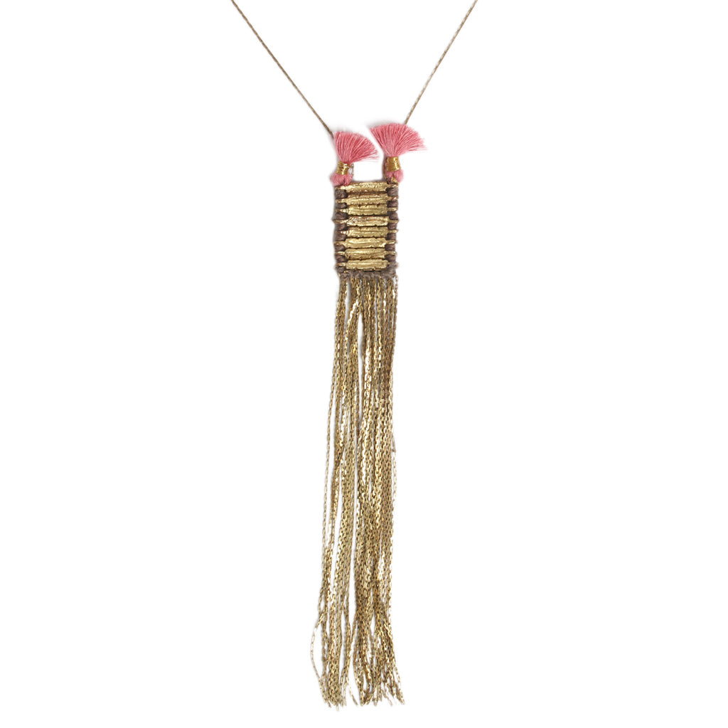 Double Tassel Necklace-3