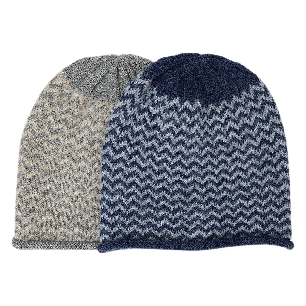 Harbor Chevron Knit Alpaca Beanie-3