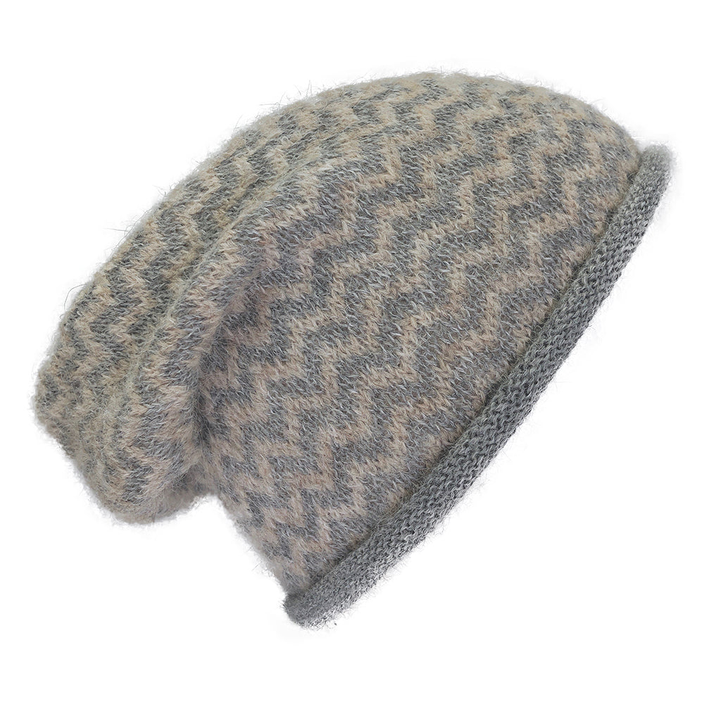 Harbor Chevron Knit Alpaca Beanie-0