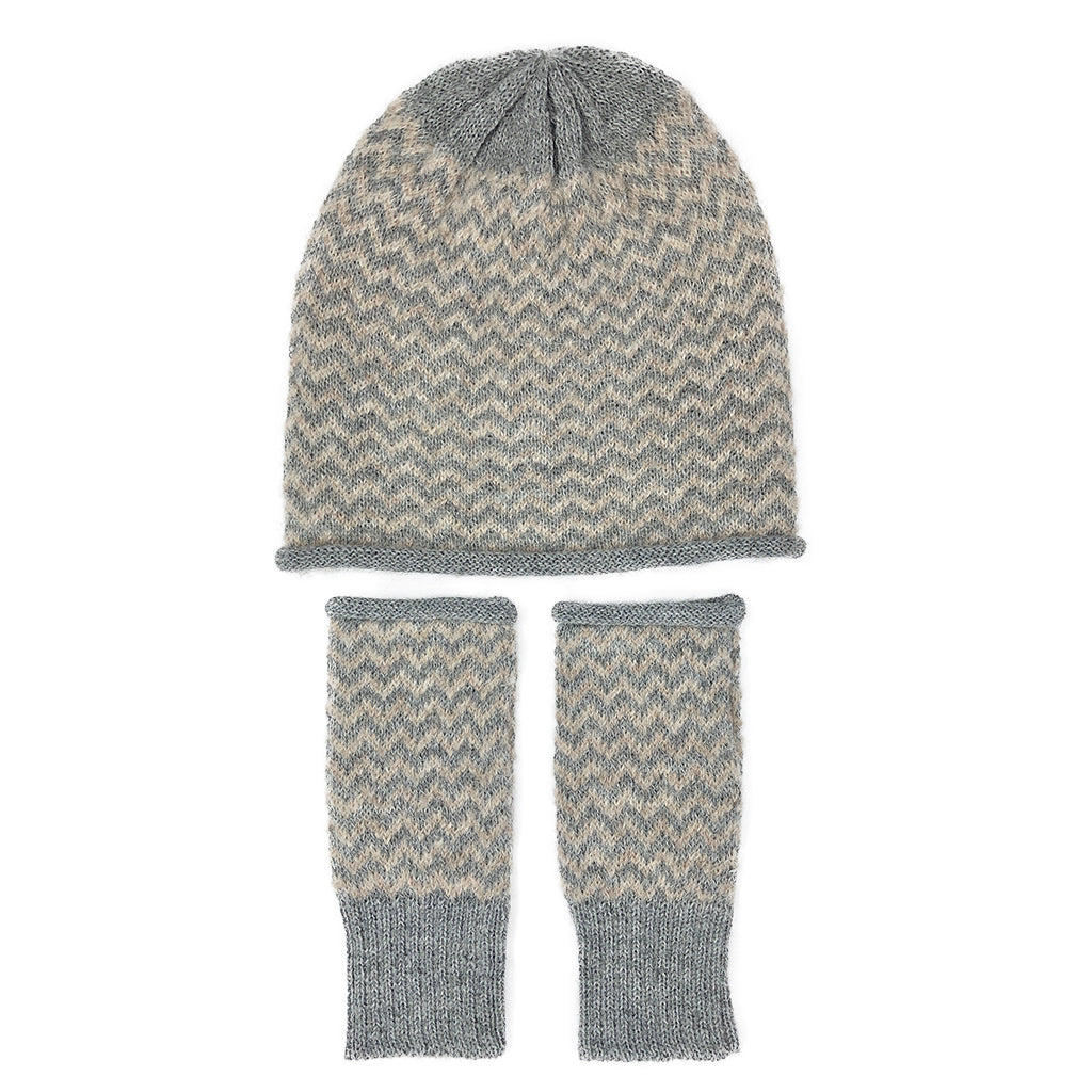 Harbor Chevron Knit Alpaca Beanie-1