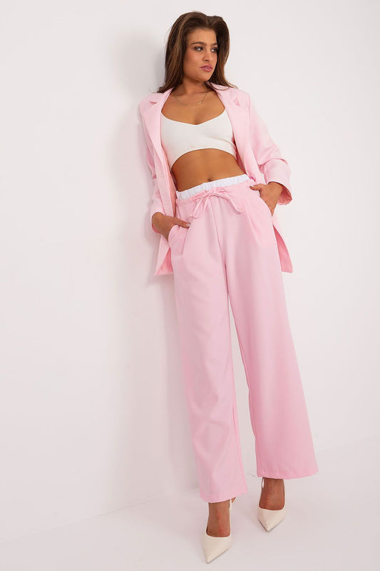 High-Waist Palazzo Tie Pants