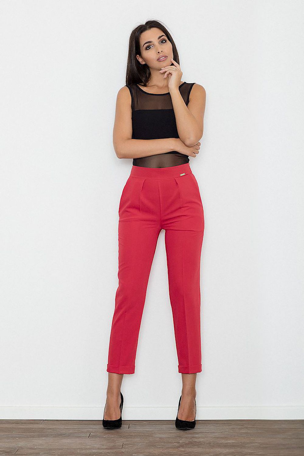 Slim-Fit Cropped Dress Pants