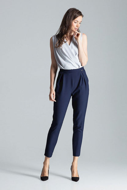 Classic Pleated Tapered Trousers