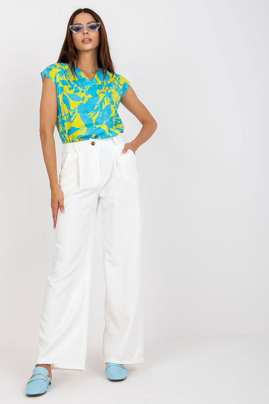 Classic Pleated High-Waisted Trousers