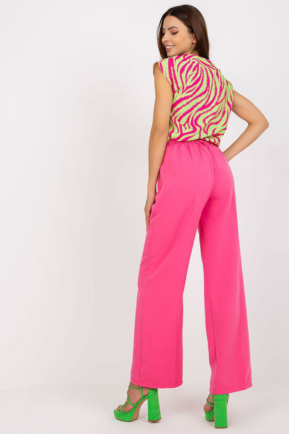 Classic Pleated High-Waisted Trousers