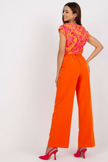 Classic Pleated High-Waisted Trousers