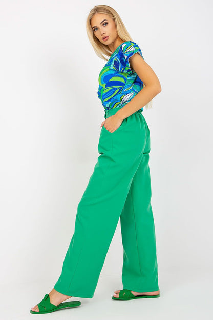 Classic Pleated High-Waisted Trousers