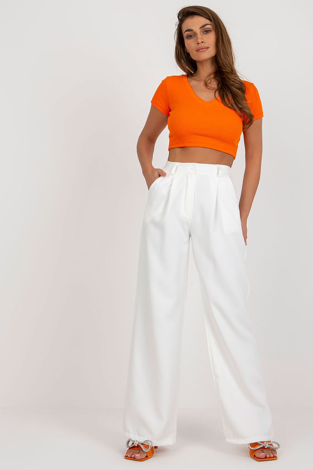 Classic Pleated High-Waisted Trousers