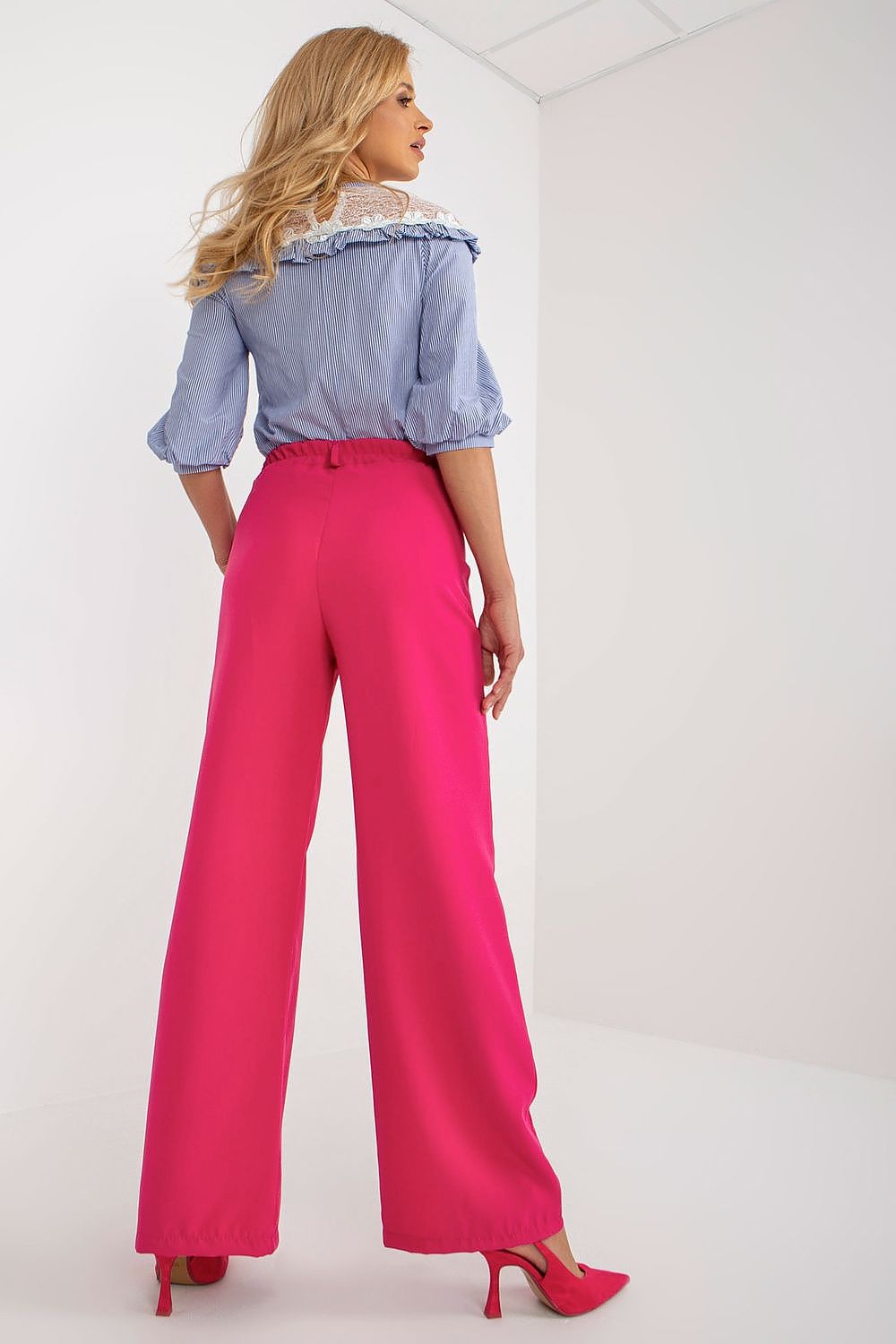 Classic Pleated High-Waisted Trousers