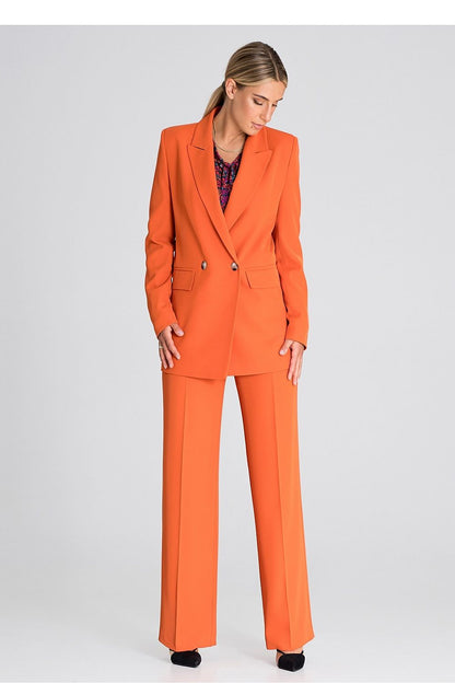 Classic High-Waisted Wide-Leg Trousers