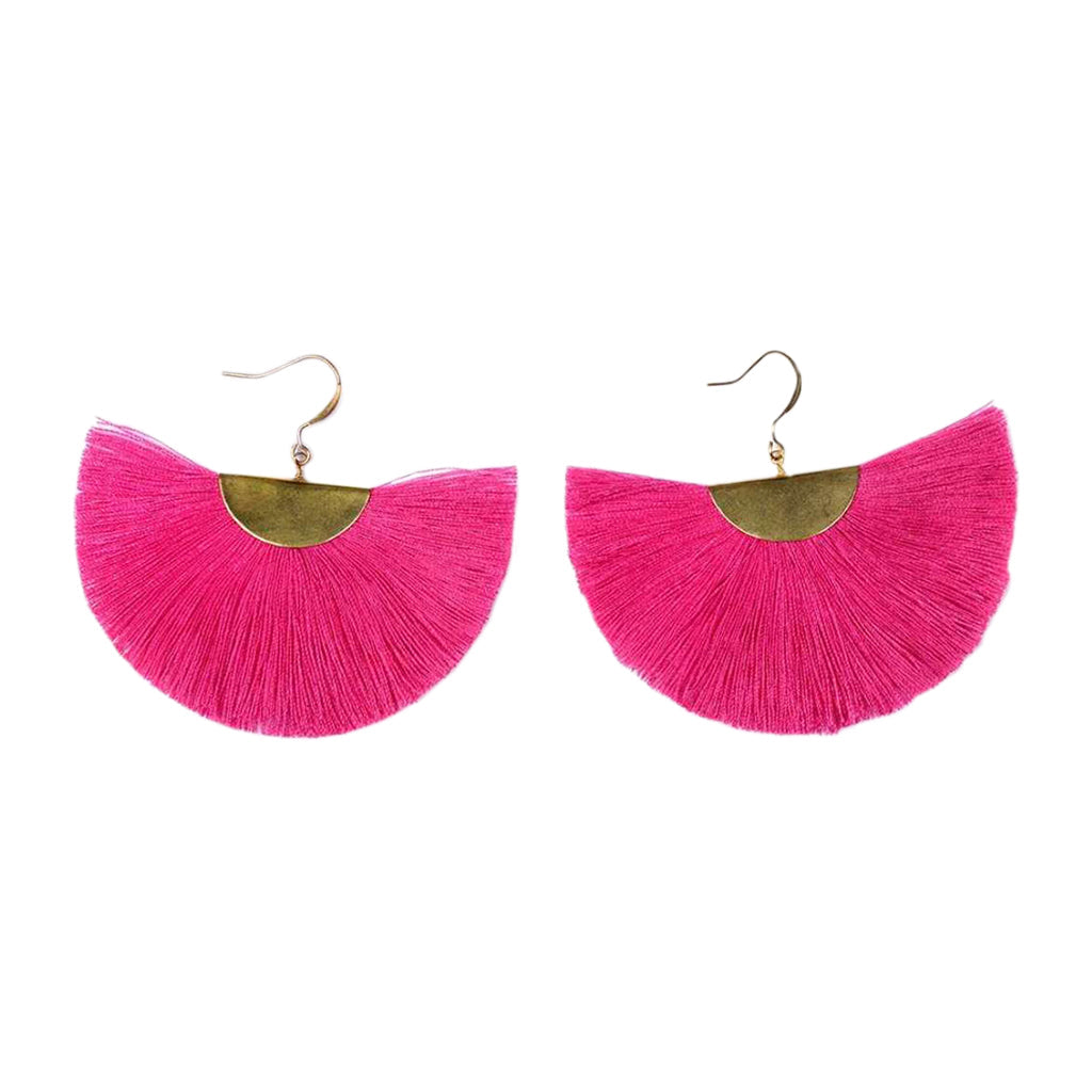 Half Moon Fan Earrings-6