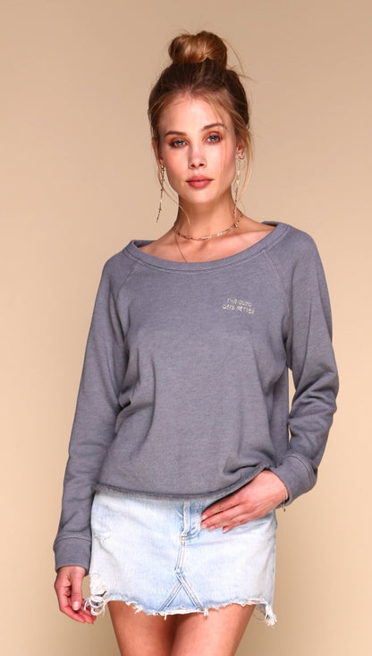 The Good Gets Better Free Spirit Sweatshirt | Grey-0