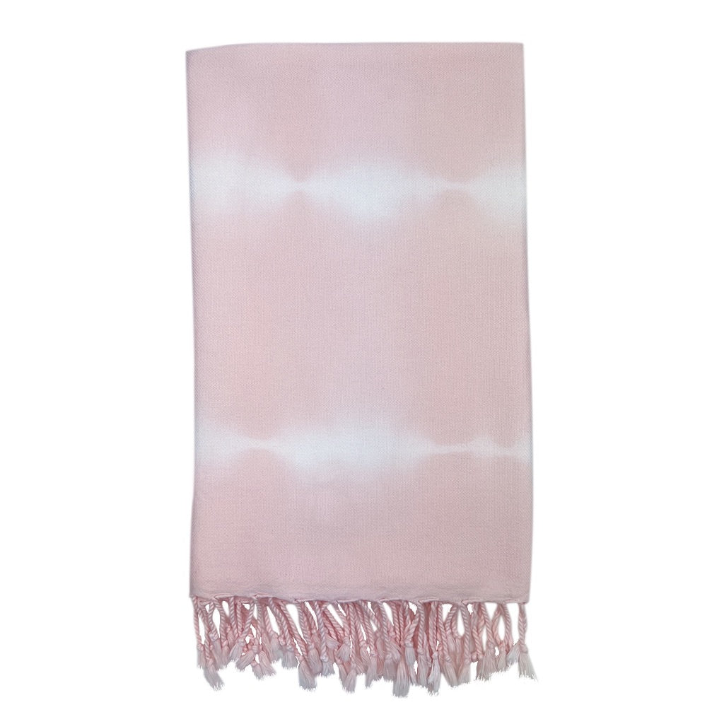 Blush Tie Dye Turkish Beach Towel-0