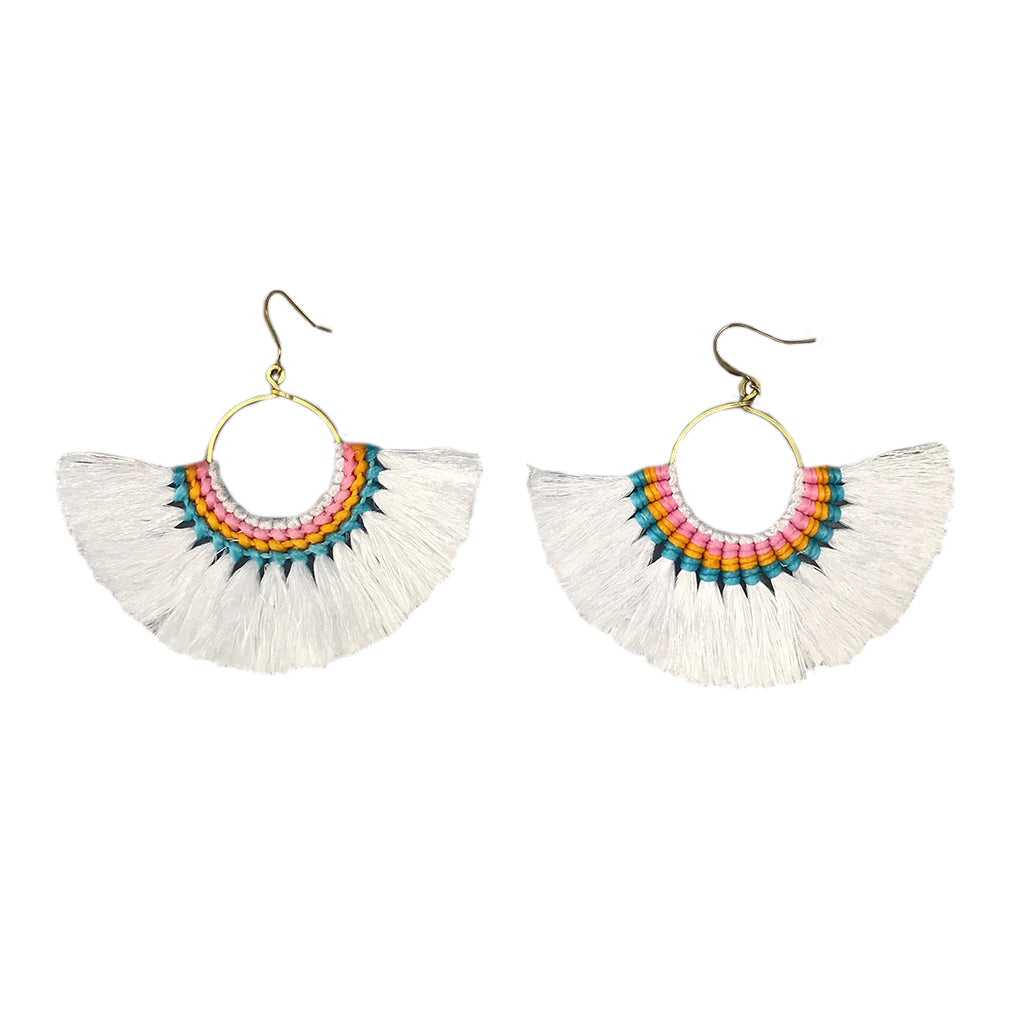 Tassel Fan Earrings-3