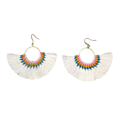 Tassel Fan Earrings-3