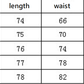 Knitted Sheath Midi Skirt Size Chart