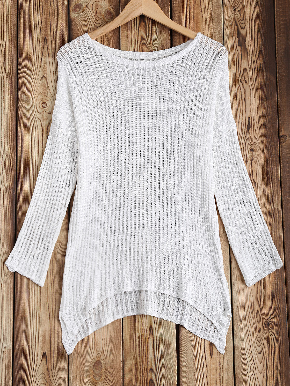 Hollow Knit Beach Cover Up
