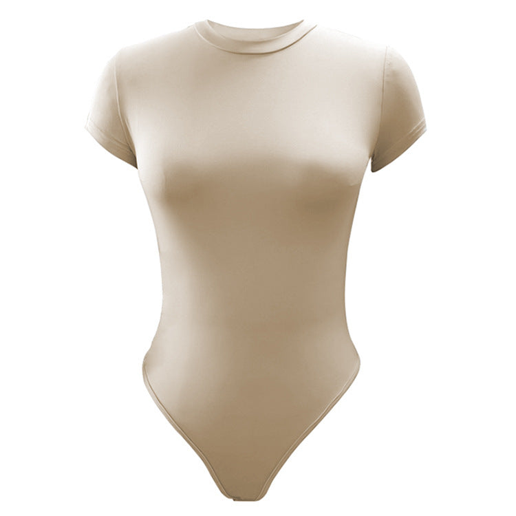 Round Neck Short Sleeve Bodysuit